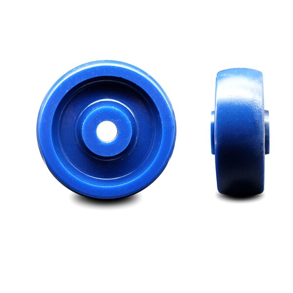 SCC - 3.5" Solid Polyurethane Wheel Only - 1/2" Bore - 300 lbs Capacity